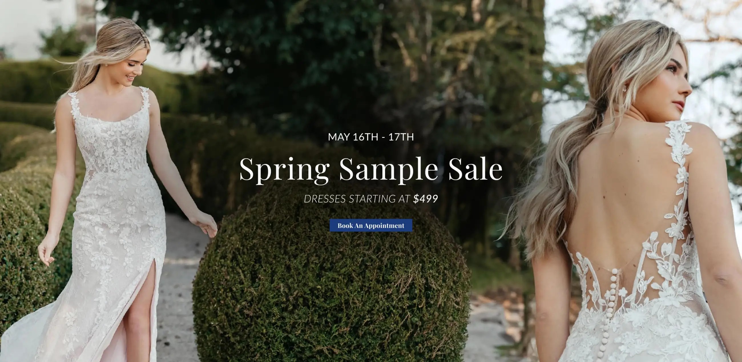 Spring Sample Sale at Ella Blu Bridal