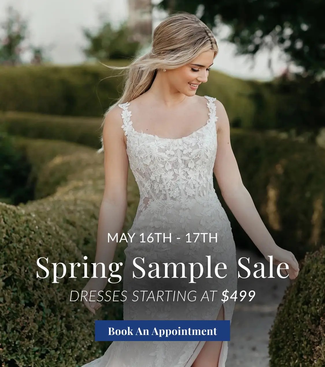Spring Sample Sale at Ella Blu Bridal