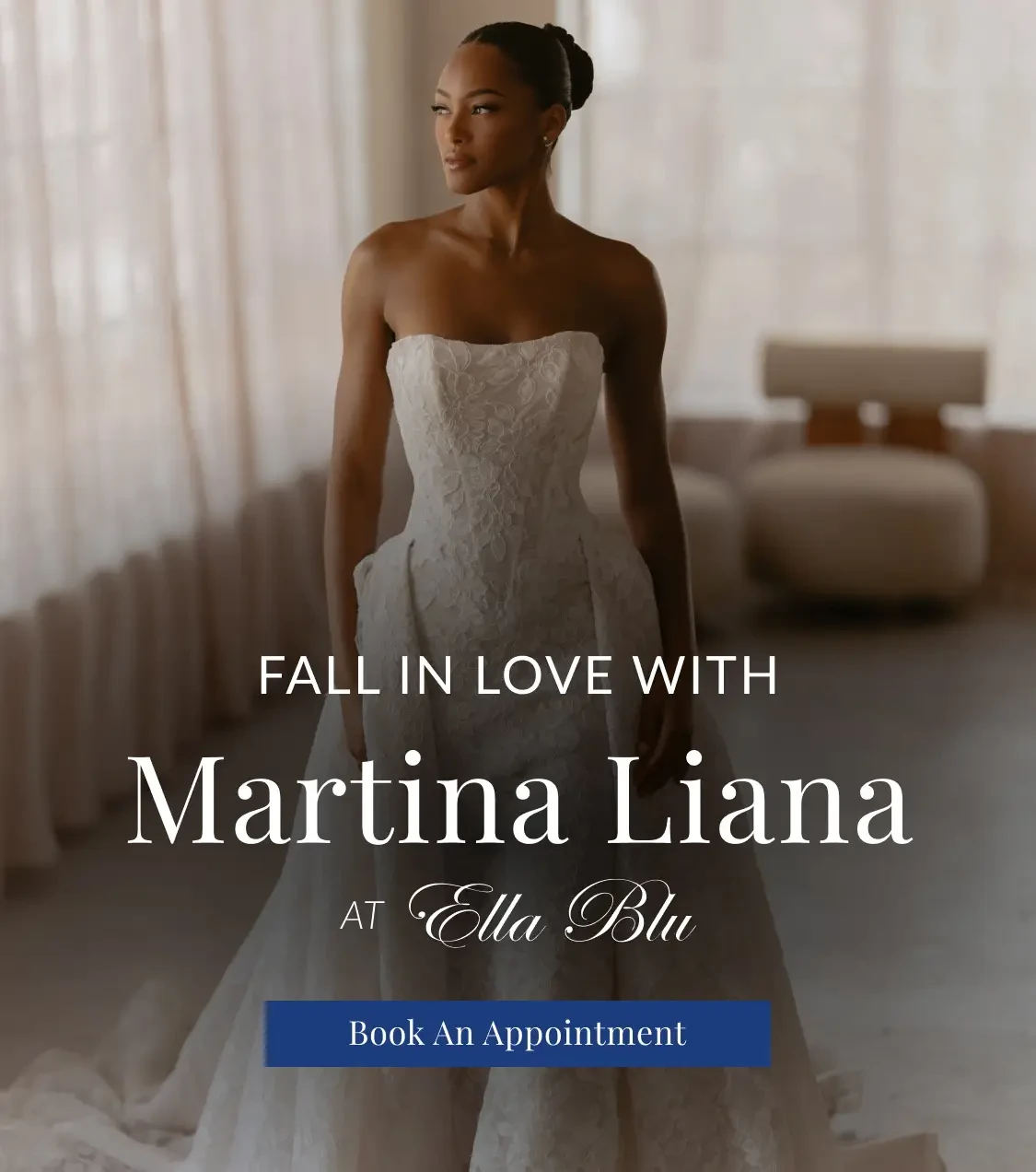 Martina Liana wedding dresses at Ella Blu Bridal