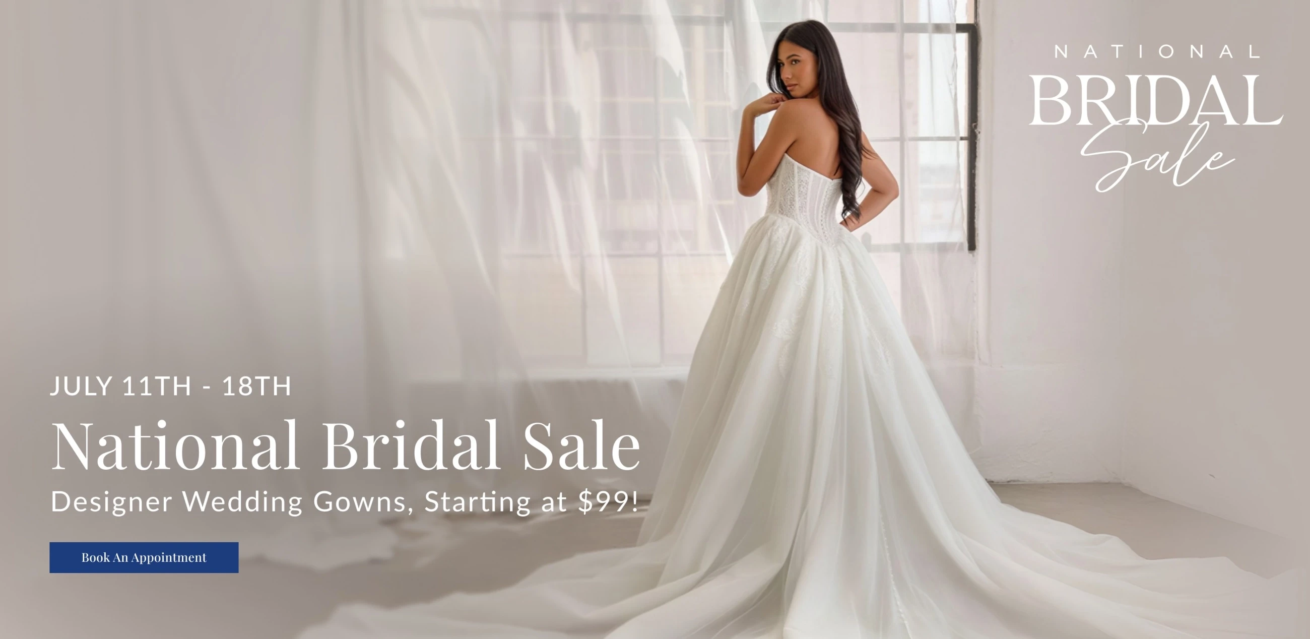 National Bridal Sale Desktop Banner